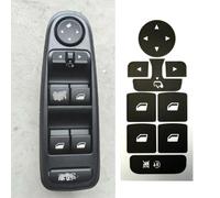 Wodsty Adesivo di riparazione per pulsanti C4 Grand, in vinile di alta qualità, ricambio con sovrapposizione nera e scritta bianca, 1 pezzo