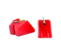 Wodsty Ago di ricambio per Panasonic per technics P30 EPS30CS EPS24CS EPS25CS SLBD2 SLDD2, punta diamantata precisa per pickup, qualità del suono migliorata, nero (rosso)
