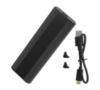 Wodsty Alloggiamento esterno SSD di tipo C, alluminio NVMe & per protocollo sata dual, supporta 2230/2242/2260/2280 fino a 8TB, nero