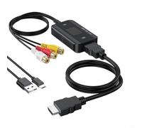 Wodsty AV a convertitore, per RCA CVBS a adattatore 1080P 60Hz Play con cavo USB per DVD per console VHS Monitor TV