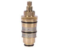 Wodsty Cartuccia termostatica per doccia, nucleo valvola in ottone per valvole doccia tipo bar, finitura oro, 8,3 x 4 x 4 cm, installazione a vite