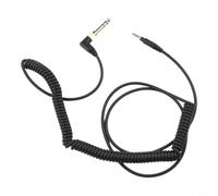 Wodsty Cavo a spirale per cuffie EAH-DJ1200 nero ABS cavo a spirale per | Compatibile con EAH-DJ1200, alloggiamento in ABS nero, design a spirale, lunghezza 3 metri, resistente