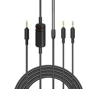 Wodsty Cavo audio di ricambio 2,45 metri per Beyerdynamic MMX300 di seconda generazione, cavo in rame di alta qualità nero per PC