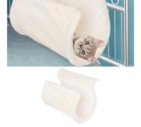 Wodsty Cestino da appendere per termosifoni per gatti e cani di piccola taglia, in peluche, colore beige, taglia S