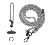 Wodsty Cinghia di sicurezza per Insta360 X5, cinturino leggero anti-smarrimento con montaggio semplice, accessorio sportivo ideale per fotocamere d'azione, giallo (bianco e nero)