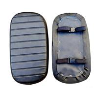 Wodsty Comodo cuscino per sedile del passeggero di E-Bike ispessito, in pelle PU resistente all'usura, con schienale, per bici elettriche e mountain bike, nero (A)