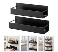 Wodsty Confezione da 2 supporti magnetici per bombolette spray, organizer per bottiglie, in acciaio, per garage e officina