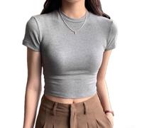 Wodsty Crop top estivo da donna, stile y2k, alla moda | Perfetta per l'estate, festival, feste, serate casual, abbinata a jeans o gonne