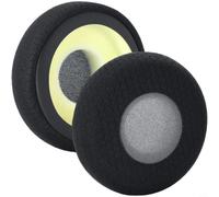 Wodsty Cuscinetti auricolari compatibili per Jabra per evolve 20SE 30II 65+, ricambio in pelle proteica nera con isolamento acustico (E)