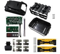 Wodsty Custodia in plastica per batteria Dewalt DCB200/DCB205/DCB203 10 celle 21700 con scheda di protezione PCB per riparazione e assemblaggio di batterie da 18 V/20 V