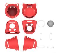 Wodsty Custodia in silicone su misura con orecchie di gatto per Nintendo Sound Clock per allarmo, protezione flessibile, nero (rosso)