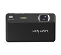 Wodsty Elegante fotocamera senza specchio, display da 3 pollici, materiale ABS leggero, facile da usare, (nero)