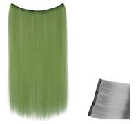 Wodsty Extension per capelli sintetici, 50 cm, resistenti al calore, lisci | Solo 50 g di peso, comfort leggero come una piuma, integrazione invisibile, da indossare tutto il giorno senza pressione