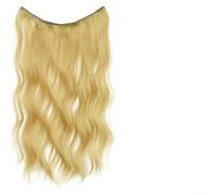 Wodsty Extension per capelli sintetici, 50 cm, resistenti al calore, lisci | Solo 50 g di peso, comfort leggero come una piuma, integrazione invisibile, da indossare tutto il giorno senza pressione