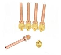 Wodsty HVAC Service Valve Stem Core per sistema di vuoto kit di ricarica frigorifero, costruzione in ottone e rame, per R12, R22, R134, R304, confezione da 5