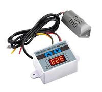 Wodsty Igrometro digitale interruttore controller con sensore di umidità 0 ~ 99% RH per sistemi 12 V/24 V/220 V precisione 0,1% alloggiamento in plastica per uso domestico birrificio serra e