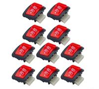 Wodsty Interruttore dimmer per fari moto, controllo abbaglianti e anabbaglianti, materiale ABS, funzionamento, per 110 RS150, rosso (10 pezzi)