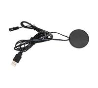 Wodsty Interruttore touch dimmerabile per pannelli in legno, alimentazione USB 5 V, carico massimo 3 A, dettaglio penetrante fino a 20 mm, compatibile con armadi e set, nero o bianco