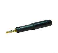 Wodsty Jack per cuffie bilanciato IP69, connettore audio completamente in rame impermeabile per HD400 HD560S e per Audio Technica M50X M70X, robusto connettore in metallo (nero)