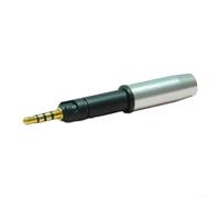 Wodsty Jack per cuffie bilanciato IP69, connettore audio completamente in rame impermeabile per HD400 HD560S e per Audio Technica M50X M70X, robusto connettore in metallo (argento)