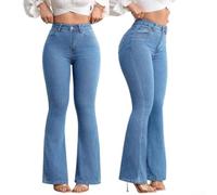 Wodsty Jeans a vita alta da donna, tessuto elasticizzato a vita alta per | Vita alta, elastico in vita, comodo tessuto elasticizzato, per tutti i giorni e in ufficio, quattro colori disponibili
