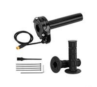 Wodsty Kit di manopole a gas pieno con accessori per manubrio da 22 mm, compatibile con Macfox per Surron HappyRun FreeG Scooter Bike, nero