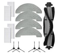 Wodsty Kit di panni con filtro a spazzola laterale principale per MONSGA MR1, XIEBro HR1010, accessori per aspirapolvere in nylon per pulizia profonda di pavimenti, angoli, peli di animali domestici