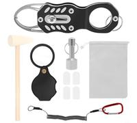 Wodsty Kit tester avanzato per monete preziose, genera frequenze di risonanza per verificare oro e argento, design portatile con pinze per una misurazione accurata del diametro e A