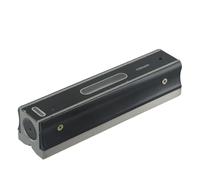 Wodsty Livella a bolla d'aria in acciaio per livellamento di precisione, risoluzione 002 mm/per m, strumento di misurazione di grado industriale con base a scanalatura a V e custodia in legno per