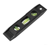 Wodsty Livella magnetica Torpedo, 15,2 cm, a 3 vie, colore: nero