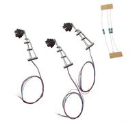 Wodsty N87 Segnali Ferrovia Modello 3pcs N Scale Luci della pista Rosso Verde LED per il layout del treno Scenario di Costruzione 12V Pre-Wired Kit