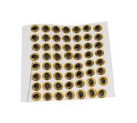 Wodsty Occhi olografici 3D per esche da pesca, 6 mm, 8 mm, 10 mm, 12 mm, per forma a goccia morbida con effetto riflettente, oro/per rosso/argento