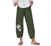 Wodsty Pantaloni harem da donna, elasticizzati, larghi e comodi, taglie M | Elastico in vita, gamba larga, taglio largo, ideale per le giornate calde, disponibile dalla M alla 3XL