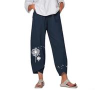 Wodsty Pantaloni harem da donna, elasticizzati, larghi e comodi, taglie M | Elastico in vita, gamba larga, taglio largo, ideale per le giornate calde, disponibile dalla M alla 3XL