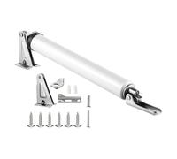 Wodsty Porta automatica Ser per porte in legno e metallo, velocità di canto regolabile e smorzamento, capacità di carico 35 kg, costruzione in lega di alluminio, argento/marrone