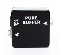 Wodsty Pure Buffer Effects Pedal - Booster di segnale a basso rumore in contenitore metallico, chitarra elettrica e basso, jack da 1/4", adattatore 9V