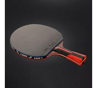 Wodsty Racchetta da ping pong a 6 stelle, con legno a 7 strati, manico lungo per attacco e controllo, impugnatura antiscivolo con custodia