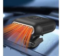 Wodsty Sbrinatore per parabrezza anteriore, 12 V, con staffa rotante a 360°, materiale ABS, per tutte le stagioni, modalità di raffreddamento e riscaldamento, basso rumore, universale, adatto per