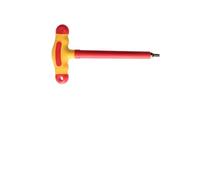 Wodsty Set chiave esagonale isolata con impugnatura a T, 1000 V, alta tensione, certificata VDE, per T10 fino a T40, rosso