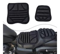 Wodsty Set di 2 cuscini per moto con cuscinetto in gel e sollievo dalla pressione, rivestimento in tessuto Brthable per assorbimento degli urti e comfort, nero