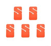 Wodsty Set di 5 pennarelli per immersioni, in ABS, triangolari, freccia, per immersioni tecniche e relitti, segnali direzionali subacquei luminosi (arancione rettangolare)