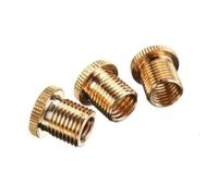 Wodsty Set di adattatori filettati per pomello del cambio, 3 pezzi, oro | Adattatore filettato per pomello del cambio in lega di alluminio dorato, M10 x 1,25, M10 x 1,5, M8 x 1,25