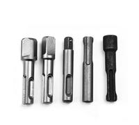 Wodsty Set di adattatori per mandrini esagonali SDS Plus, 1/4", 3/8", 1/2", adattatori per punte per trapano a bussola, in acciaio al cromo vanadio, per utensili elettrici