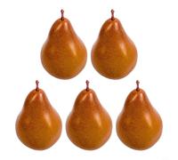 Wodsty Simulazione realistica di pera artificiale di frutta artificiale in schiuma, cibo finto per casa, ufficio, bar, decorazione didattica, fotografia 11,9 x 7,4 cm