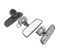 Wodsty Specchietto retrovisore di sicurezza convesso con LED per moto e | Specchietto retrovisore a LED da 12 V per moto e triciclo, specchio convesso di sicurezza con copertura per angolo cieco