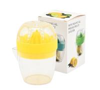 Wodsty Spremiagrumi manuale con beccuccio versatore, pressa a mano per limone per frutta arancia, plastica ABS, portatile, 100 x 70 mm