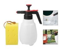 Wodsty Spruzzatore di schiuma per auto da 2,5 l, con spugna e testina spray per lavaggio auto, irrigazione piante, pulizia della casa, indicatore di livello trasparente, costruzione in polietilene