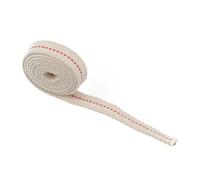 Wodsty Stoppino piatto in cotone per lampade a cherosene, lanterne e bruciatori, 1 cm/.5 cm/2 cm/2,5 cm x 1 m, per spirito o benzina, bianco