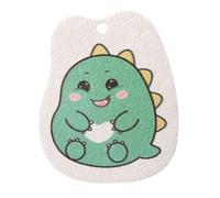 Wodsty Strofinacci in spugna di pasta di legno con cordino, stampa cartoni animati, rimozione olio e asciugatura rapida, 6 x 8 cm