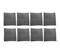 Wodsty Strofinacci svedesi assorbenti, confezione da 8 o 16 spugne di cellulosa riutilizzabili, salviette per la pulizia della cucina, colore nero (confezione da 8)